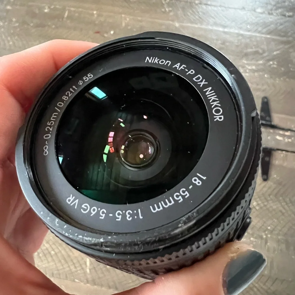 Nikon AF-P DX NIKKOR 18-55mm Black Lens